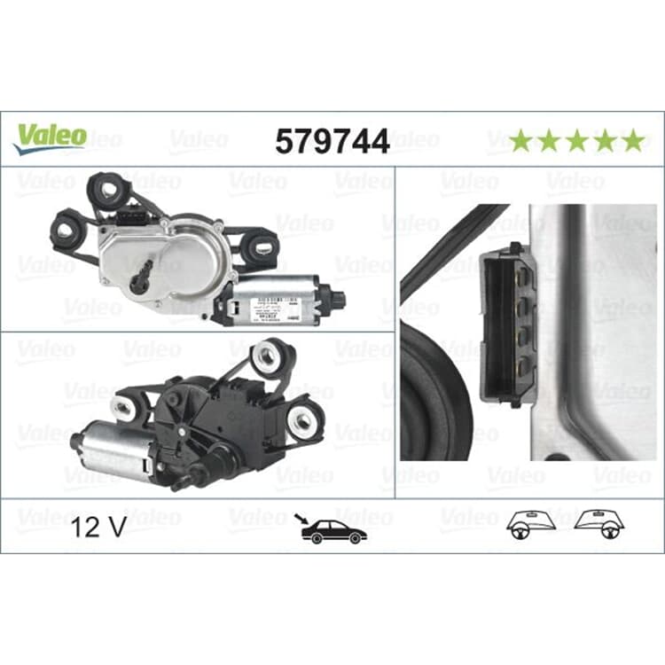 Valeo Wischermotor hinten Seat Altea Leon Toledo von VALEO