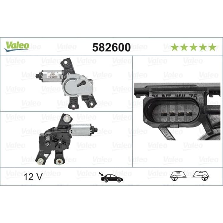 Valeo Wischermotor hinten VW Passat von VALEO