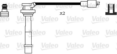 Valeo Zündleitungssatz [Hersteller-Nr. 346079] für Suzuki von VALEO