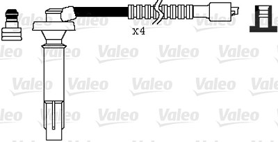 Valeo Zündleitungssatz [Hersteller-Nr. 346082] für Subaru von VALEO