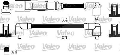 Valeo Zündleitungssatz [Hersteller-Nr. 346332] für Seat, Skoda, VW von VALEO