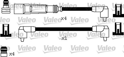 Valeo Zündleitungssatz [Hersteller-Nr. 346620] für Audi, Seat, VW von VALEO