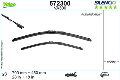 Valeo Wischblatt [Hersteller-Nr. 572300] für Tesla von VALEO