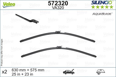 Valeo Wischblatt [Hersteller-Nr. 572320] für Mercedes-Benz von VALEO