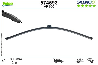 Valeo Wischblatt [Hersteller-Nr. 574593] für Audi, BMW, Cupra, Mercedes-Benz, Porsche von VALEO