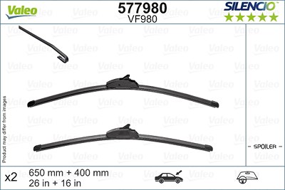 Valeo Wischblatt [Hersteller-Nr. 577980] für Infiniti, Kia, Mazda, Nissan, Peugeot, Renault, Subaru, Toyota von VALEO