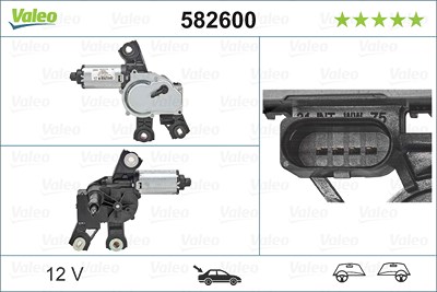 Valeo Wischermotor [Hersteller-Nr. 582600] für VW von VALEO