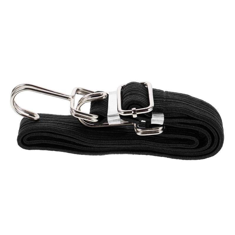 VALICLUD 1 x Bungee-Seil, Spanngurte mit Haken, Gurtspanner, Cargo-Spanngurt, elastisches Band, Ratschengurt, Cargo-Bindungsgurt, schwarzes elastisches Latexseil von VALICLUD