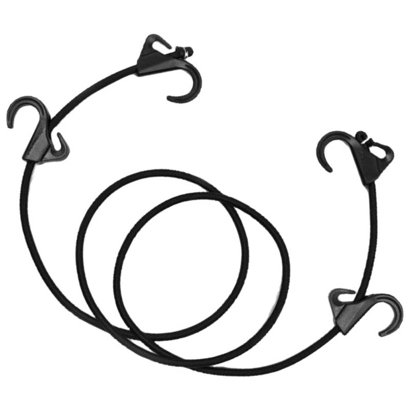 VALICLUD Spule Schwarze Bungee-seile Mit Haken Trizeps Plane Fahrradträgergurt Spanner Gepäckbefestigungsgurte Gepäck Verzurren Outdoor-Bungee-seile Baum Pom-Kunststoff-Stahl Black von VALICLUD