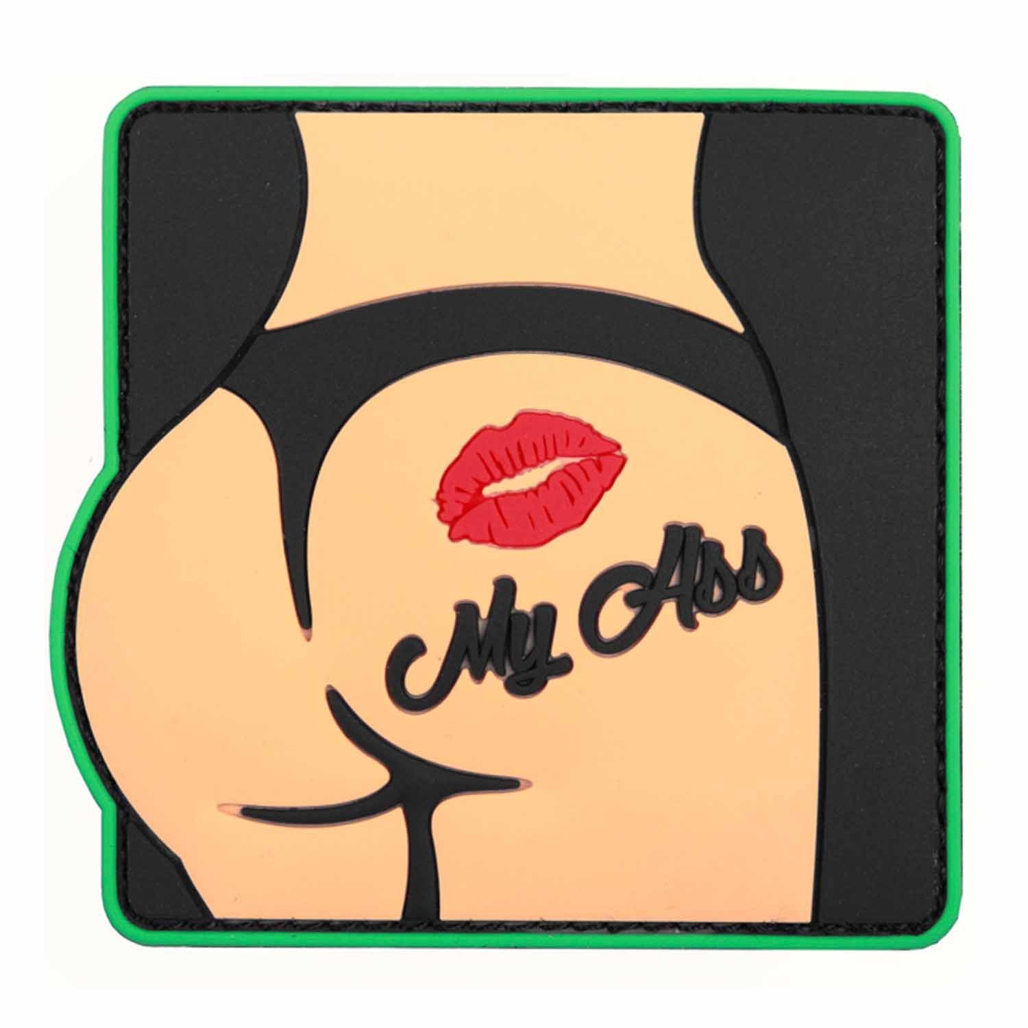 Emblem 3D PVC Kiss My Ass Klett Patch Aufnäher Abzeichen von VAN OS