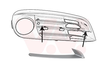 Van Wezel Blende, Stoßfänger [Hersteller-Nr. 0619584] für BMW von VAN WEZEL