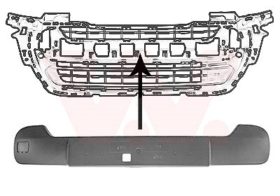 Van Wezel Blende, Stoßfänger [Hersteller-Nr. 4014581] für Peugeot von VAN WEZEL