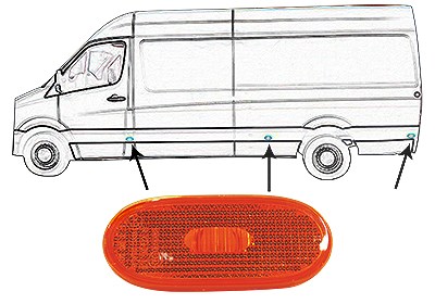 Van Wezel Blinkleuchte [Hersteller-Nr. 5862915] für Mercedes-Benz, VW von VAN WEZEL