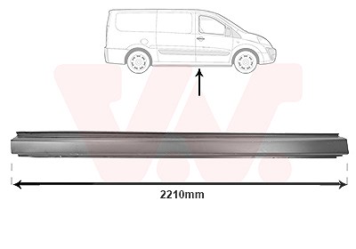 Van Wezel Einstiegsblech [Hersteller-Nr. 1612102] für Citroën, Fiat, Peugeot von VAN WEZEL