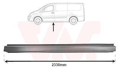 Van Wezel Einstiegsblech [Hersteller-Nr. 1612103] für Citroën, Fiat, Peugeot von VAN WEZEL