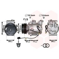 Klimakompressor VAN WEZEL 2500K275 von Van Wezel