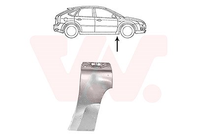 Van Wezel Kotflügel [Hersteller-Nr. 1863156] für Ford von VAN WEZEL