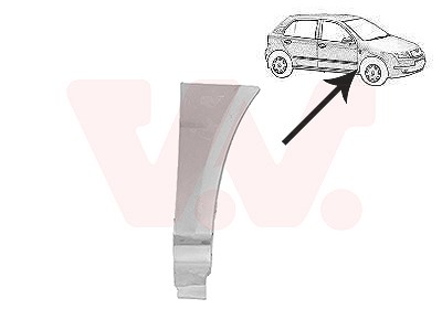 Van Wezel Kotflügel [Hersteller-Nr. 7625156] für Skoda von VAN WEZEL