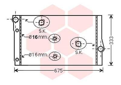 Van Wezel Kühler, Motorkühlung [Hersteller-Nr. 06002410] für BMW von VAN WEZEL