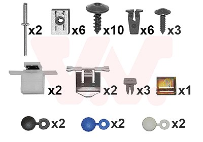 Van Wezel Montagesatz, Stoßfänger [Hersteller-Nr. 5894794] für VW von VAN WEZEL