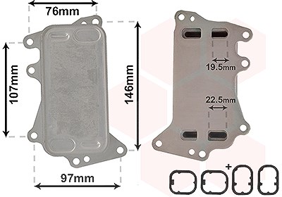 Van Wezel Ölkühler, Automatikgetriebe [Hersteller-Nr. 06003553] für BMW von VAN WEZEL