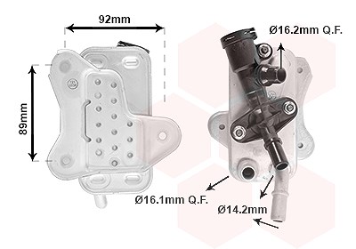 Van Wezel Ölkühler, Automatikgetriebe [Hersteller-Nr. 06013716] für BMW von VAN WEZEL