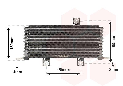 Van Wezel Ölkühler, Automatikgetriebe [Hersteller-Nr. 13013711] für Nissan von VAN WEZEL