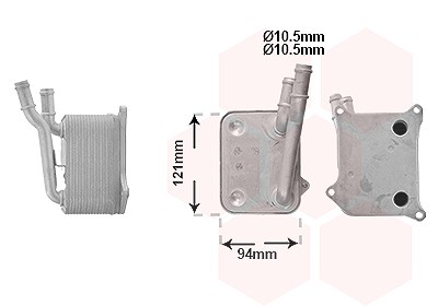 Van Wezel Ölkühler, Motoröl [Hersteller-Nr. 03013717] für Audi von VAN WEZEL