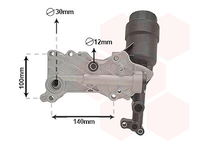 Van Wezel Ölkühler, Motoröl [Hersteller-Nr. 30013703] für Dodge, Jeep, Mercedes-Benz von VAN WEZEL