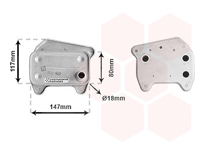 Van Wezel Ölkühler, Motoröl [Hersteller-Nr. 30013707] für Mercedes-Benz von VAN WEZEL