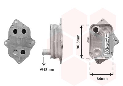 Van Wezel Ölkühler, Motoröl [Hersteller-Nr. 30013708] für Mercedes-Benz von VAN WEZEL