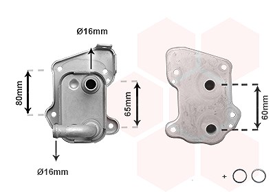 Van Wezel Ölkühler, Motoröl [Hersteller-Nr. 37013721] für Opel von VAN WEZEL