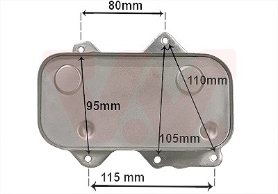 Van Wezel Ölkühler, Motoröl [Hersteller-Nr. 58013717] für Audi, VW von VAN WEZEL