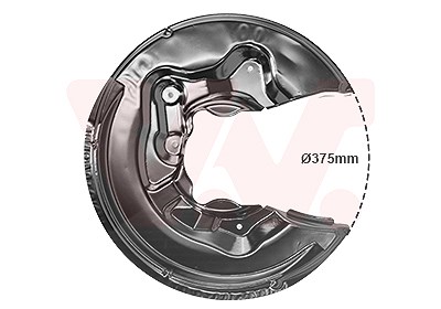 Van Wezel Spritzblech, Bremsscheibe [Hersteller-Nr. 0334377] für Audi, Skoda, VW von VAN WEZEL