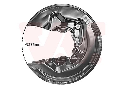 Van Wezel Spritzblech, Bremsscheibe [Hersteller-Nr. 0334378] für Audi, Skoda, VW von VAN WEZEL