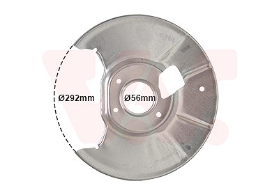 Van Wezel Spritzblech, Bremsscheibe [Hersteller-Nr. 2754373] für Mazda von VAN WEZEL