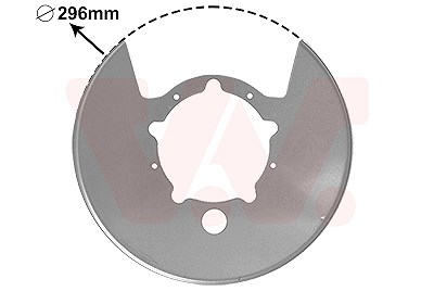 Van Wezel Spritzblech, Bremsscheibe [Hersteller-Nr. 2815375] für Iveco von VAN WEZEL
