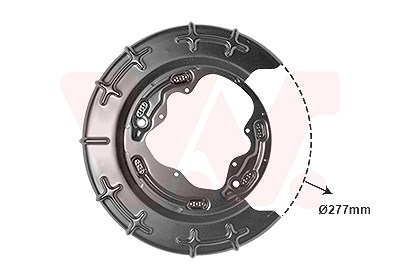 Van Wezel Spritzblech, Bremsscheibe [Hersteller-Nr. 8207374] für Hyundai, Kia von VAN WEZEL