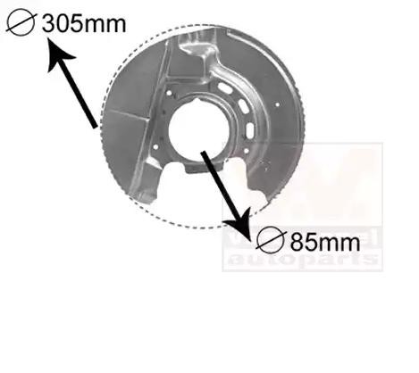 VAN WEZEL Ankerblech BMW 0620371 34111154241,34111154242 von VAN WEZEL