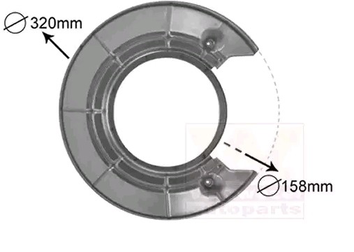 VAN WEZEL Ankerblech SAAB 4730374 5390059,90490769 von VAN WEZEL