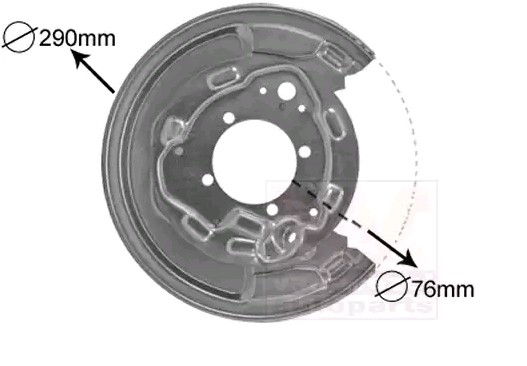 VAN WEZEL Ankerblech TOYOTA 5307374 4650305010 von VAN WEZEL