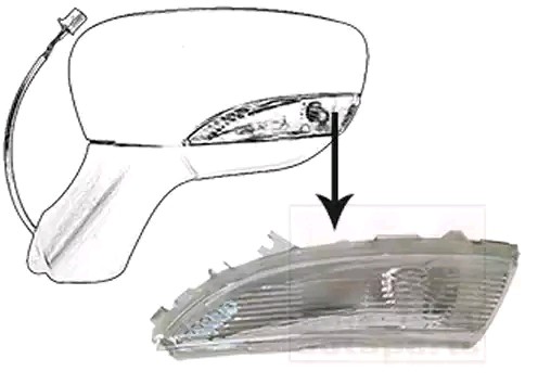 VAN WEZEL Blinker RENAULT,NISSAN 4373915 261659450R Blinklicht,Fahrtrichtungsanzeiger,Blinkleuchte,Seitenblinker von VAN WEZEL