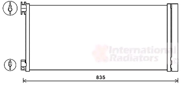 VAN WEZEL Klimakondensator OPEL,RENAULT,FIAT 43015702 921000022R,921008178R,93868376 9388375,4422250,4422251,6000617663,6000617664 von VAN WEZEL