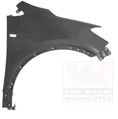 VAN WEZEL Kotflügel OPEL 3775656 1100037,1100067,42372138 von VAN WEZEL