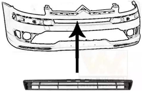 VAN WEZEL Kühlergrill CITROËN 0970510 7414JN Kühlergitter von VAN WEZEL