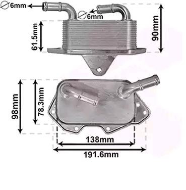 VAN WEZEL Ölkühler VW,AUDI 03013703 06E117021G,06E117021L,06E117021B Ölkühler, Motoröl von VAN WEZEL