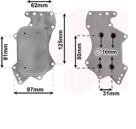 VAN WEZEL Ölkühler VW,AUDI 03013707 059117021K Ölkühler, Motoröl von VAN WEZEL