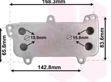 VAN WEZEL Ölkühler VW 58013707 070117021D Ölkühler, Motoröl von VAN WEZEL