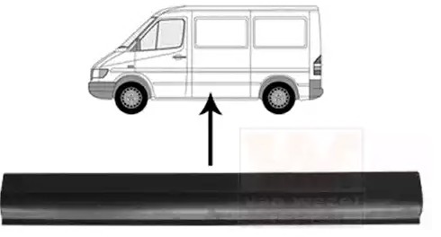 VAN WEZEL Radlauf VW,MERCEDES-BENZ 3076107 Seitenwand von VAN WEZEL