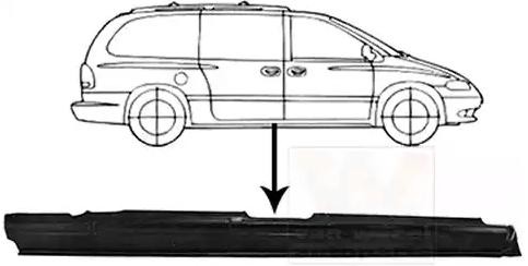 VAN WEZEL Schweller CHRYSLER 0732104 Einstiegblech,Schwellerblech von VAN WEZEL